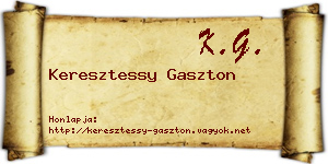 Keresztessy Gaszton névjegykártya